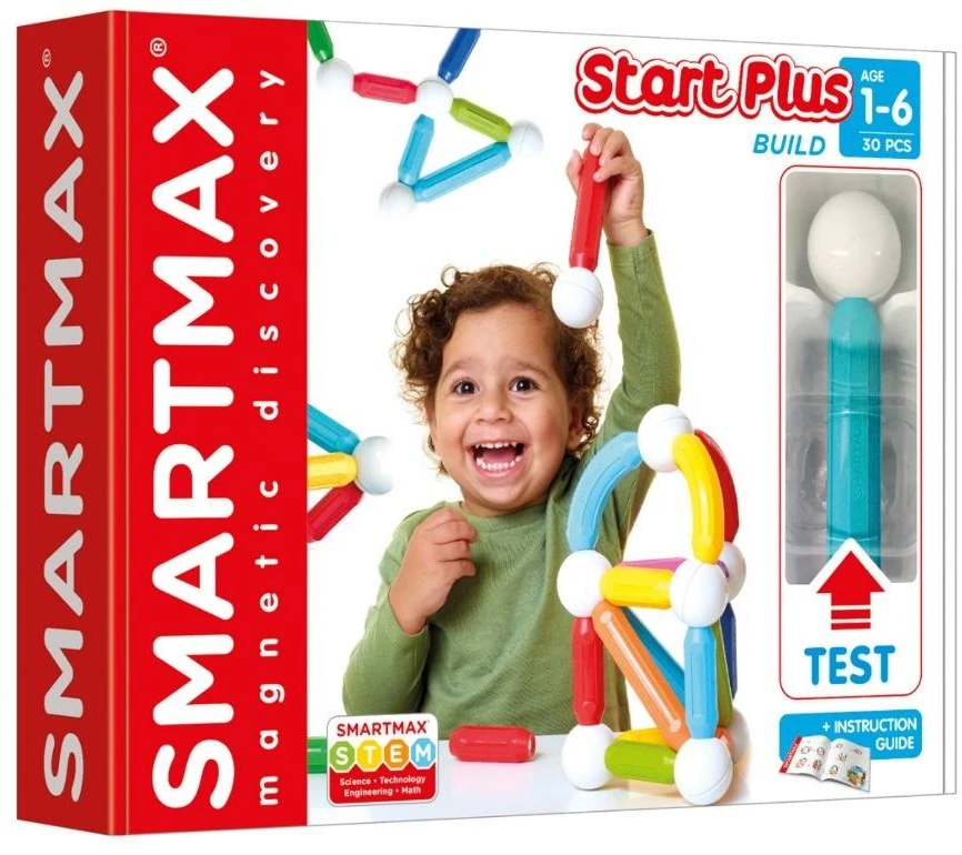 Smartmax Iuvi Games Magnetiniai konstruktoriaus rinkinys Smart Max Start Plus 30 dalių