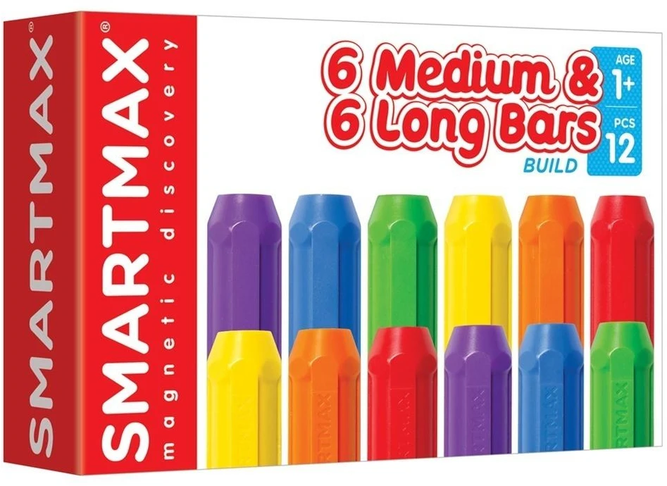 Iuvi Games Magnetinių kaladėlių rinkinys Smart Max 6 trumpų ir 6 ilgų juostelių