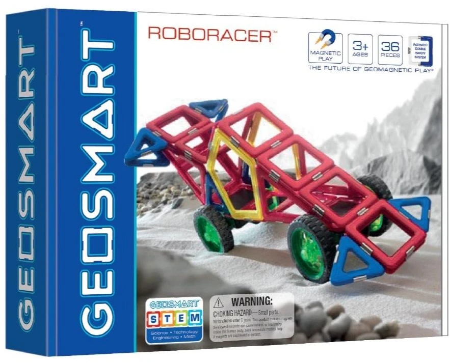 Iuvi Games Magnetinių kaladėlių rinkinys Geo Smart RoboRacer 36 dalių