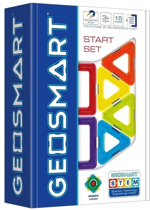 Iuvi Games Magnetinių kaladėlių rinkinys Geo Smart Start 15 dalių su suktuku IUVI