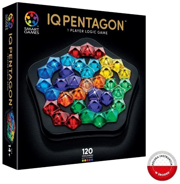 Dėlionė Iuvi Games Smart Games „SmartGames“: „IQ Deluxe“ – „Pentagon“ (Šiaurės šalių) (SG2649)