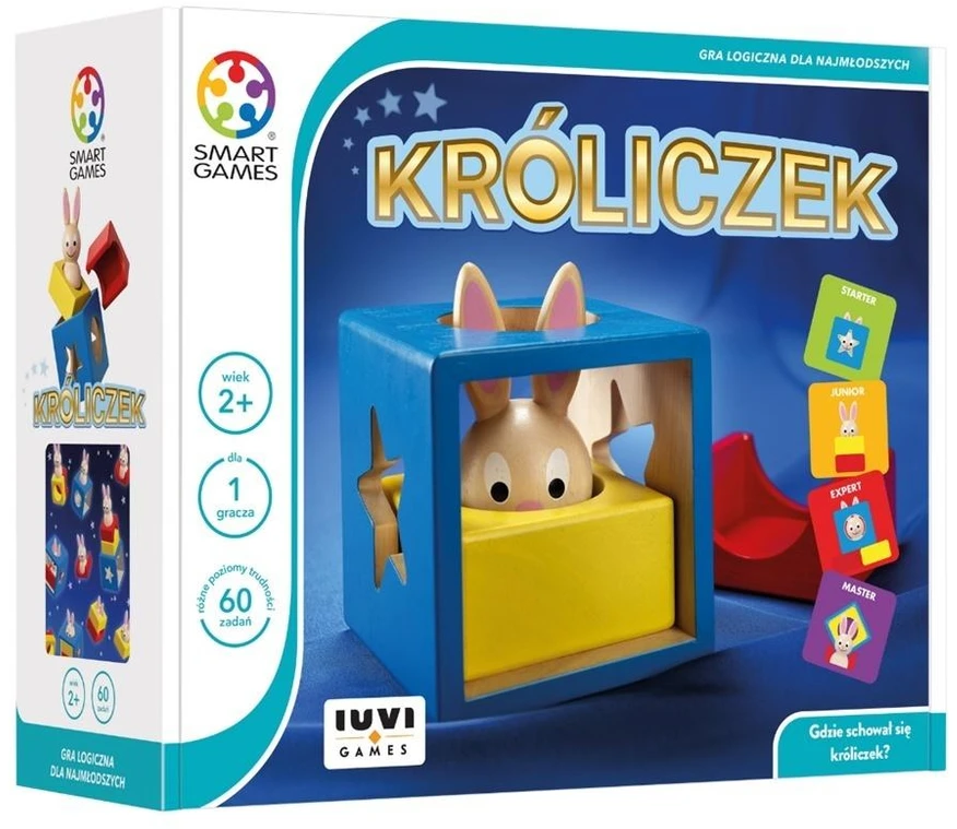 Iuvi Games Stalo žaidimas Króliukas su užduotimis 60 lygmenų