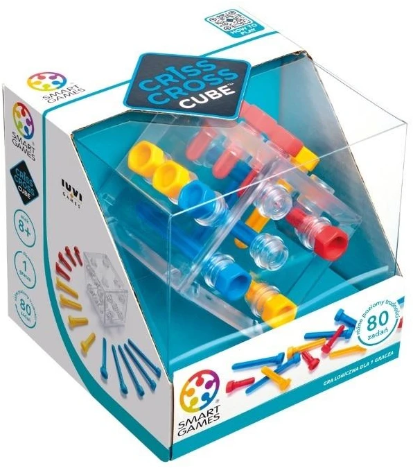 Iuvi Games Stalo žaidimas loginis Criss Cross Cube 80 užduočių