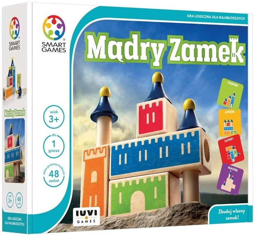 Iuvi Games Stalo žaidimas loginių užduočių medinis protingas pilis