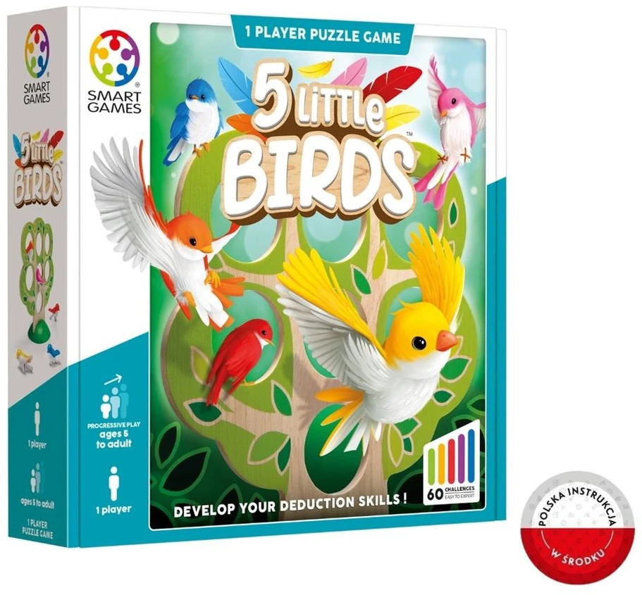 Brain Games Iuvi Games Stalo žaidimas paukščių išdėstymo 5 little birds IUVI