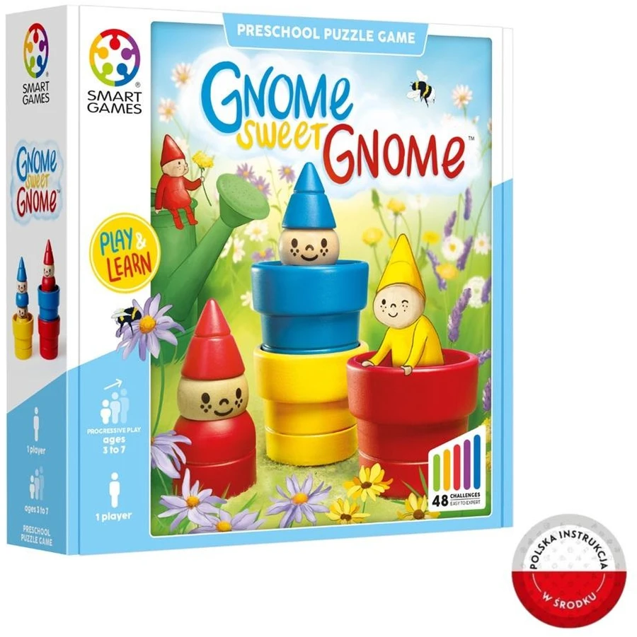 Brain Games Iuvi Games Stalo žaidimas su nykštukais ir nameliais 48 užduotys