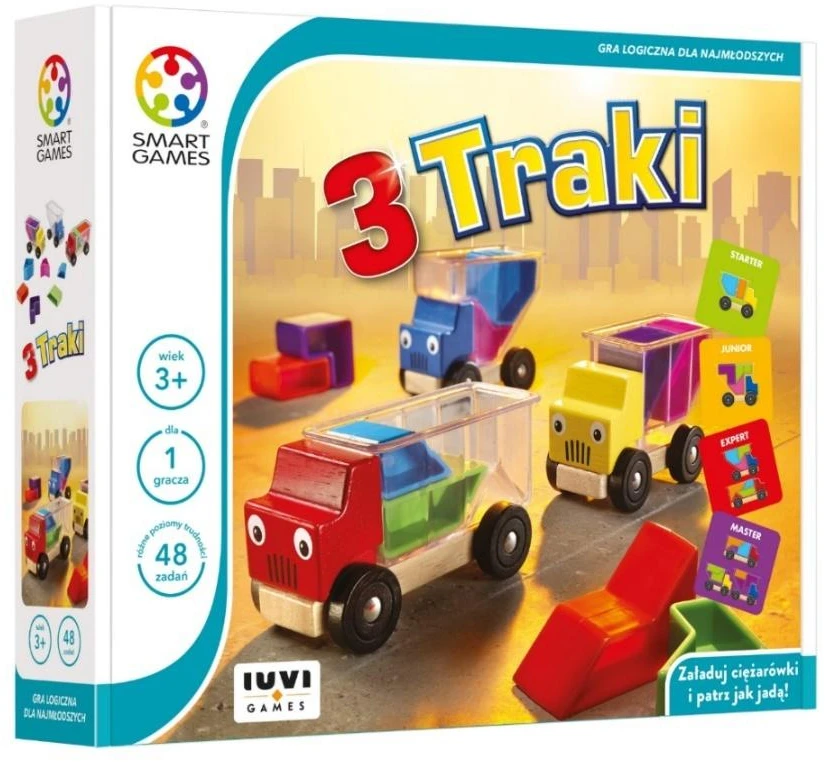 Dėlionė Iuvi Games Stalo žaidimas sunkvežimių krovimas 3 Traki Smart Games