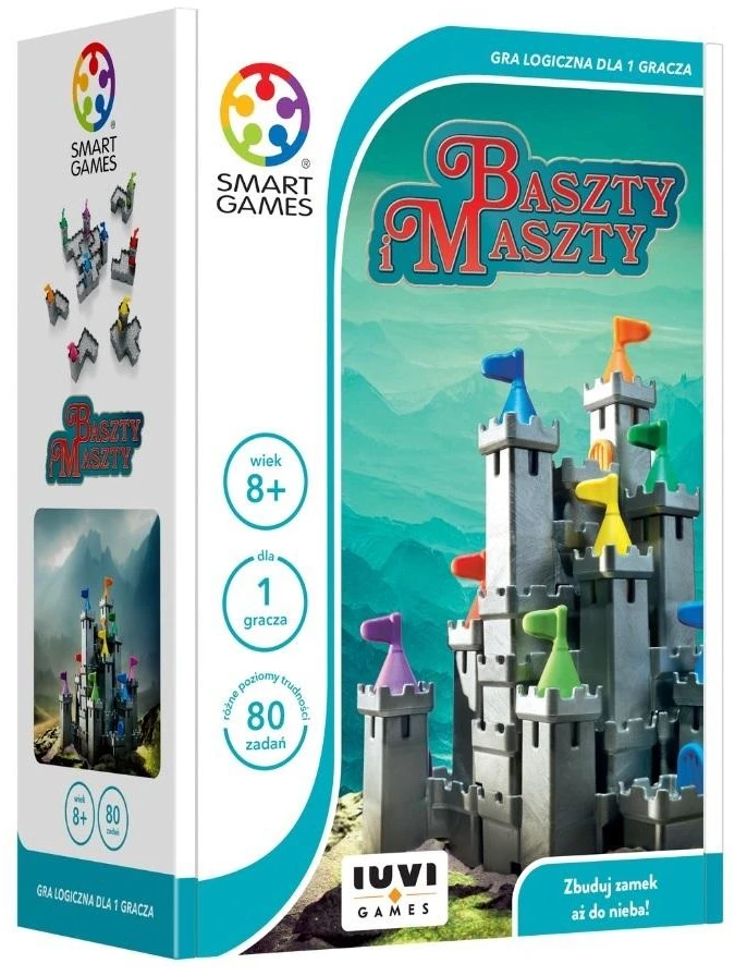Iuvi Games Stalo žaidimas viduramžių pilies statyba su 9 bokštais