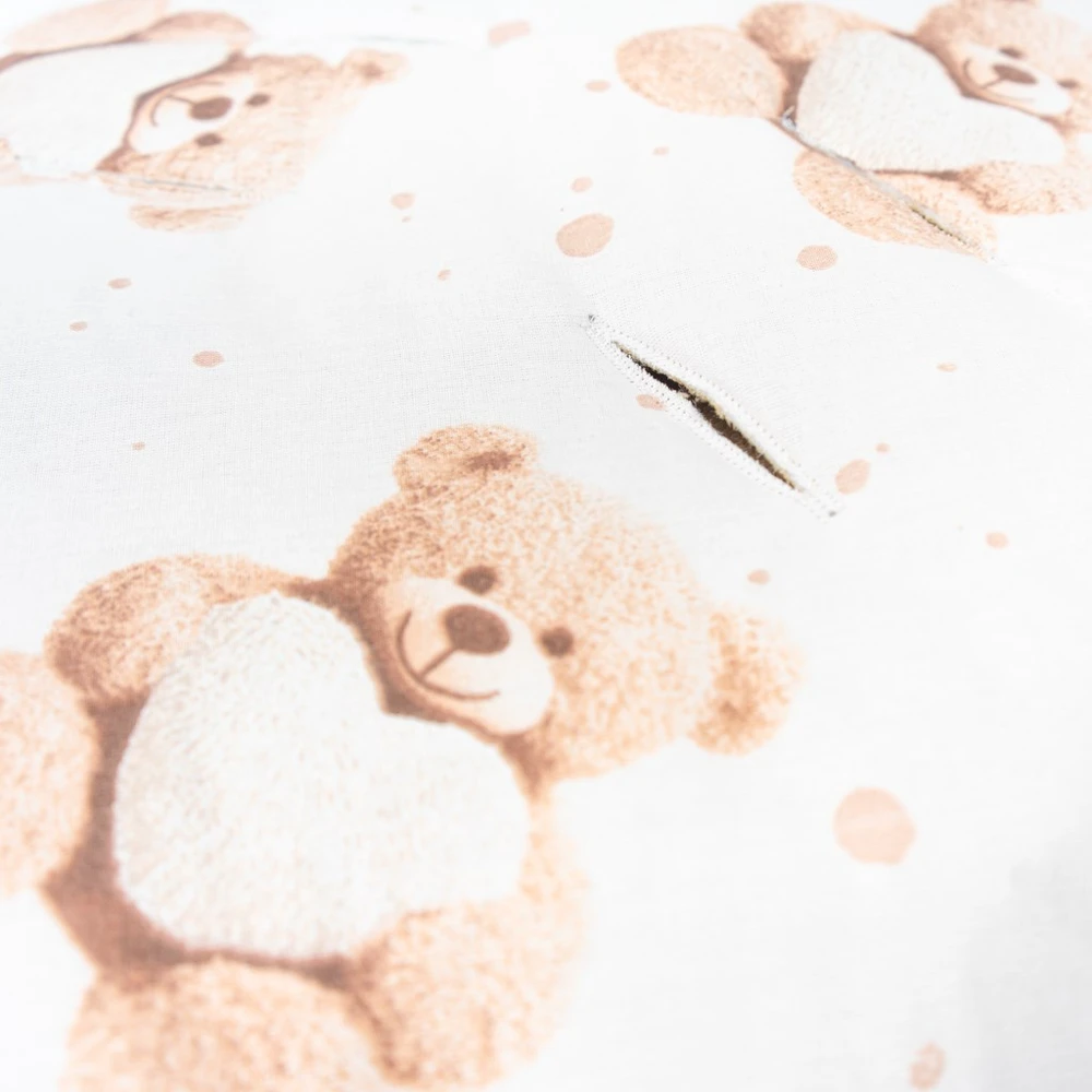 Izoliuota vystyklinė antklodė automobilinei kėdutei New Baby Love Teddy Bear smėlio spalvos