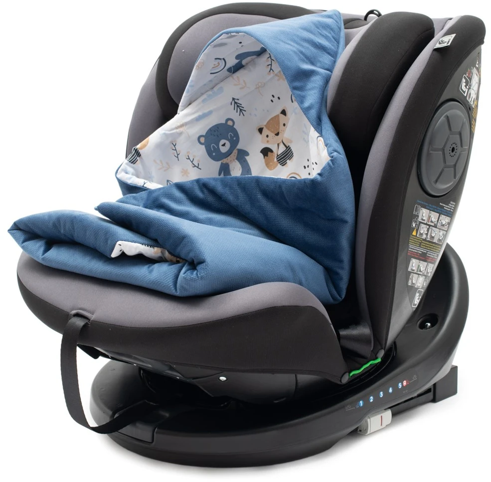 Izoliuota vystyklinė antklodė automobilinei kėdutei New Baby mėlyna