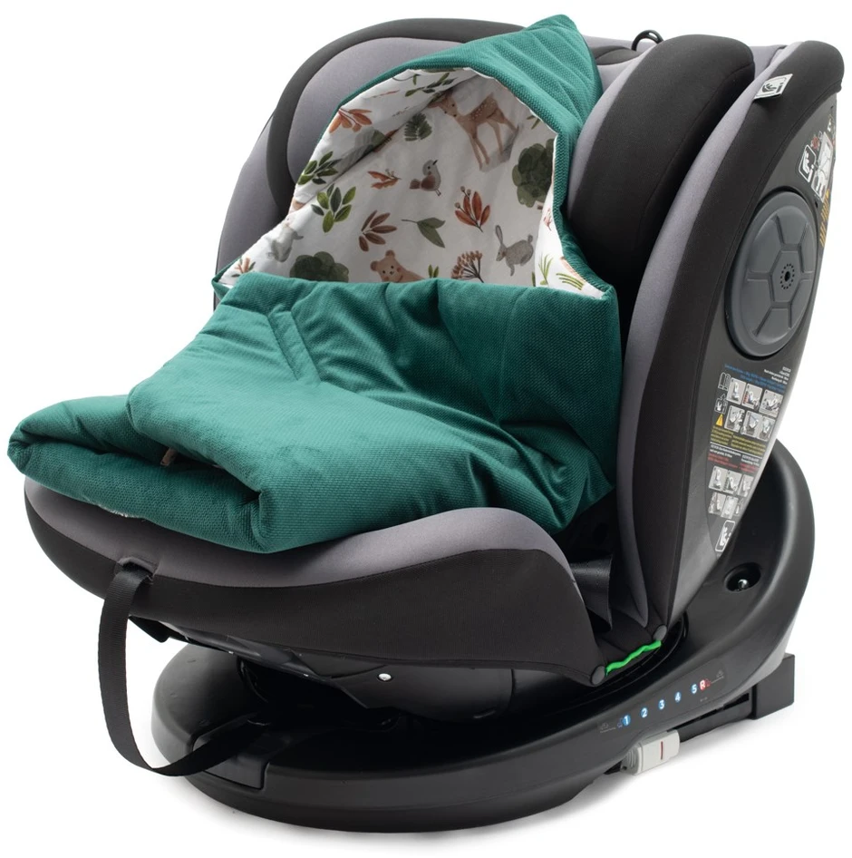 Izoliuota vystyklų antklodė automobilinei kėdutei New Baby žalia