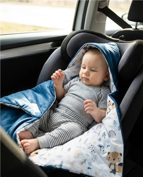 Izoliuota vystyklų antklodė automobilinei kėdutei New Baby žalia