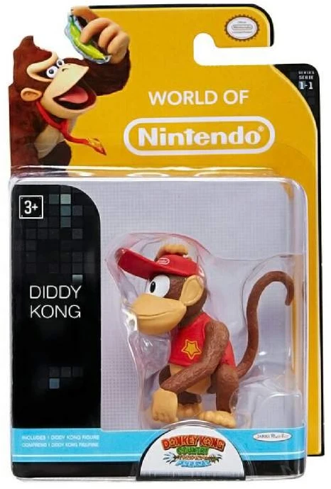 Jakks Pacyfic Jakks Pacific Nintendo W1 figūrėlė Diddy Kong 78286 6 cm