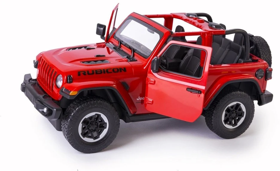 Jeep Wrangler JL R/C mastelis 1:14 Rastar 79400 nuotoliniu būdu valdomas raudonas automobilis