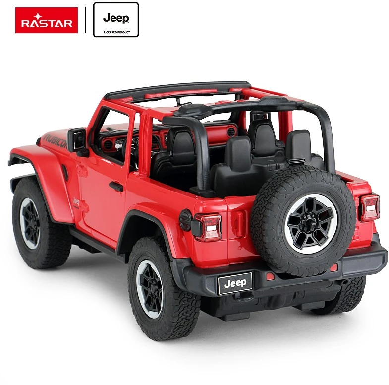 Jeep Wrangler JL R/C mastelis 1:14 Rastar 79400 nuotoliniu būdu valdomas raudonas automobilis
