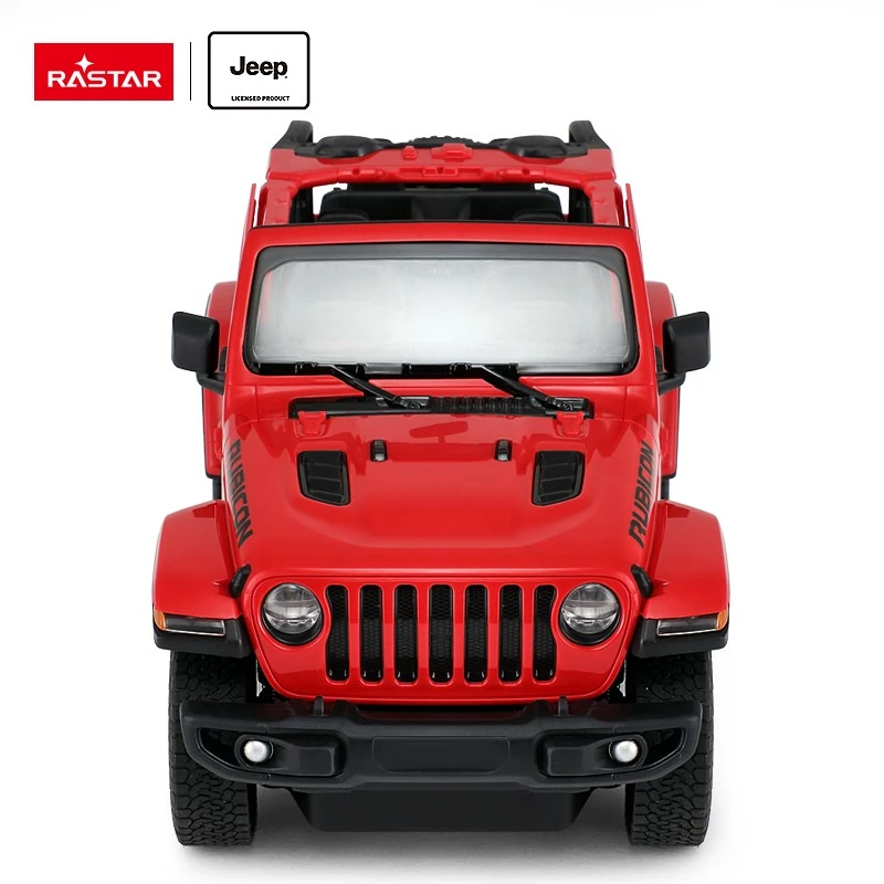 Jeep Wrangler JL R/C mastelis 1:14 Rastar 79400 nuotoliniu būdu valdomas raudonas automobilis