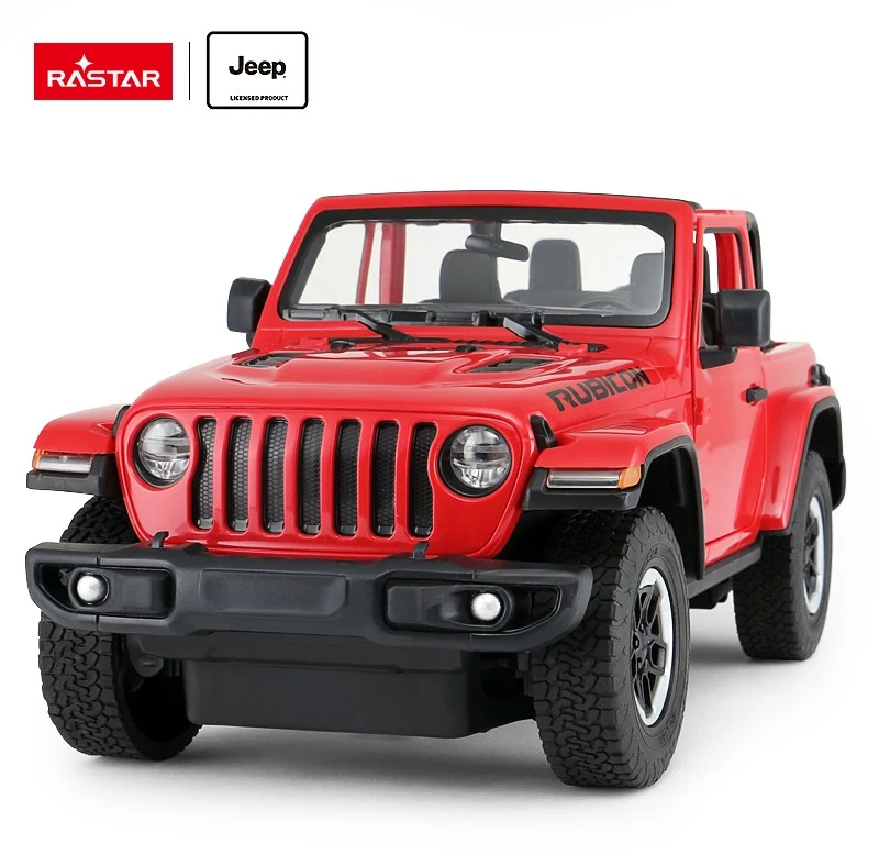 Jeep Wrangler JL R/C mastelis 1:14 Rastar 79400 nuotoliniu būdu valdomas raudonas automobilis