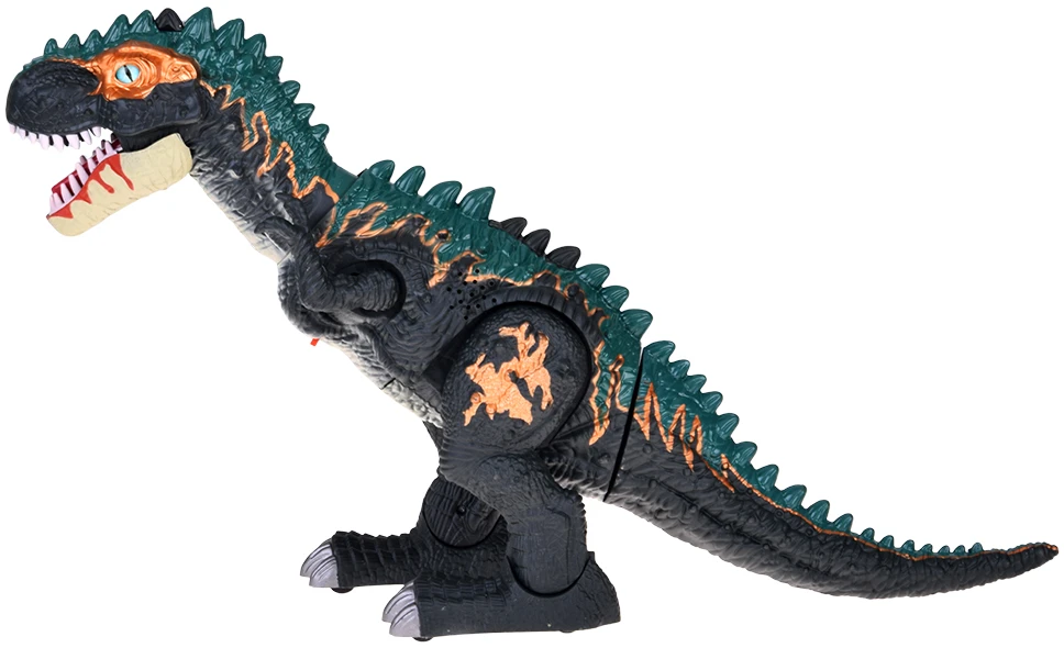 Jokomisiada Large robot dinosaur walks, roars, LAYS EGGS, light effects pair ZA5716