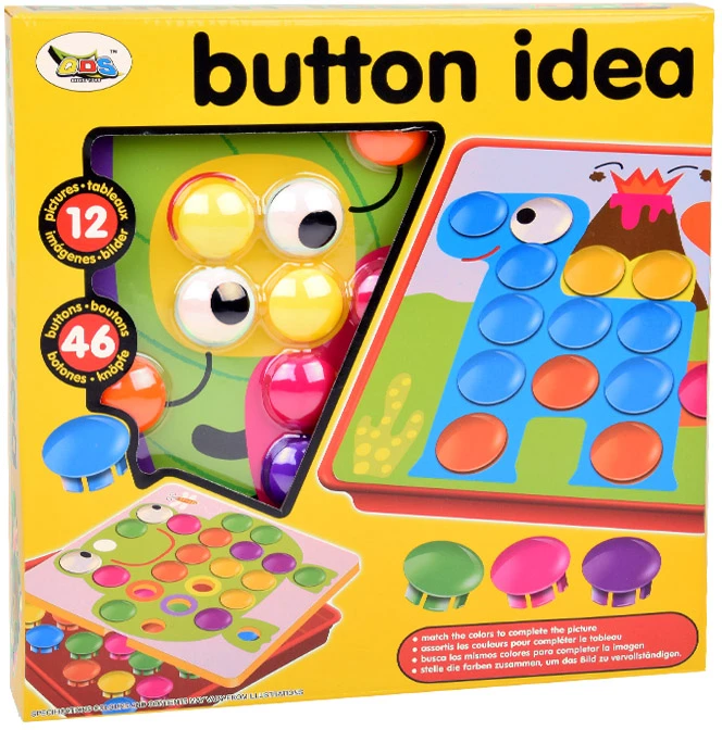 Dėlionė Jokomisiada Creative Montessori mosaic button puzzle - pin pictures ZA1706