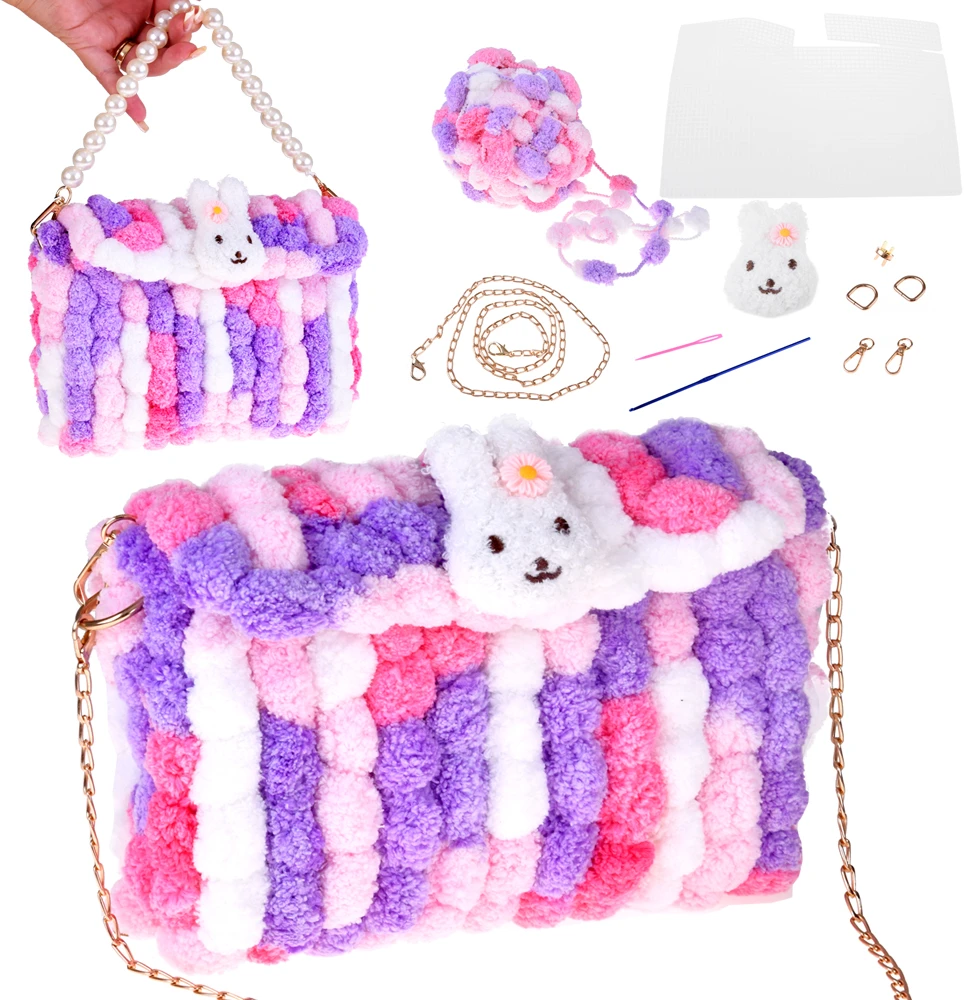 Jokomisiada DIY Creative Kit - Fluffy Pom Pom BAG ZA5814