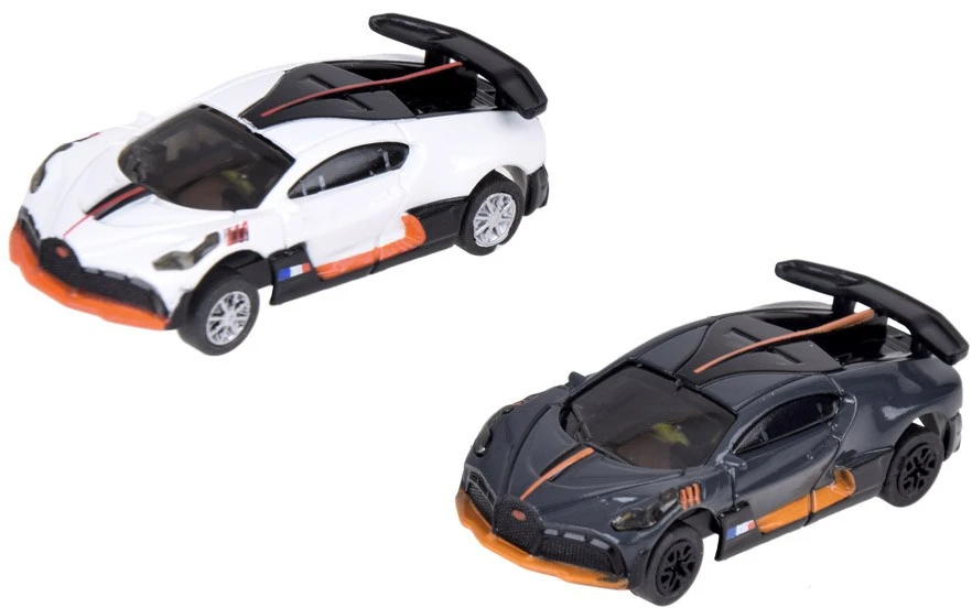Jokomisiada Bugatti lenktynių trasa su 2 blokais nuotolinio valdymo automobiliais! Labai smagus RC0664