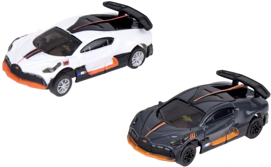Jokomisiada Bugatti lenktynių trasa su 2 blokais nuotolinio valdymo automobiliais! Labai smagus RC0664