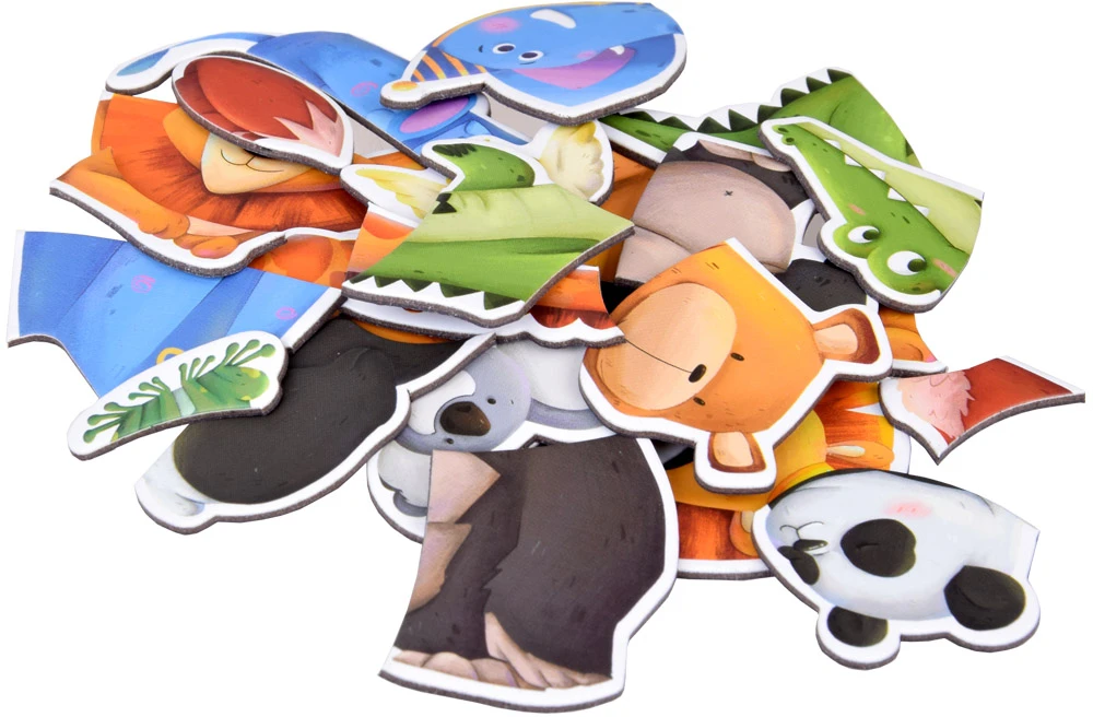 Dėlionė Jokomisiada Magnetic board 2in1 magnetic puzzle animal drawing board ZA5157
