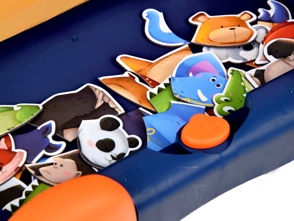 Dėlionė Jokomisiada Magnetic board 2in1 magnetic puzzle animal drawing board ZA5157