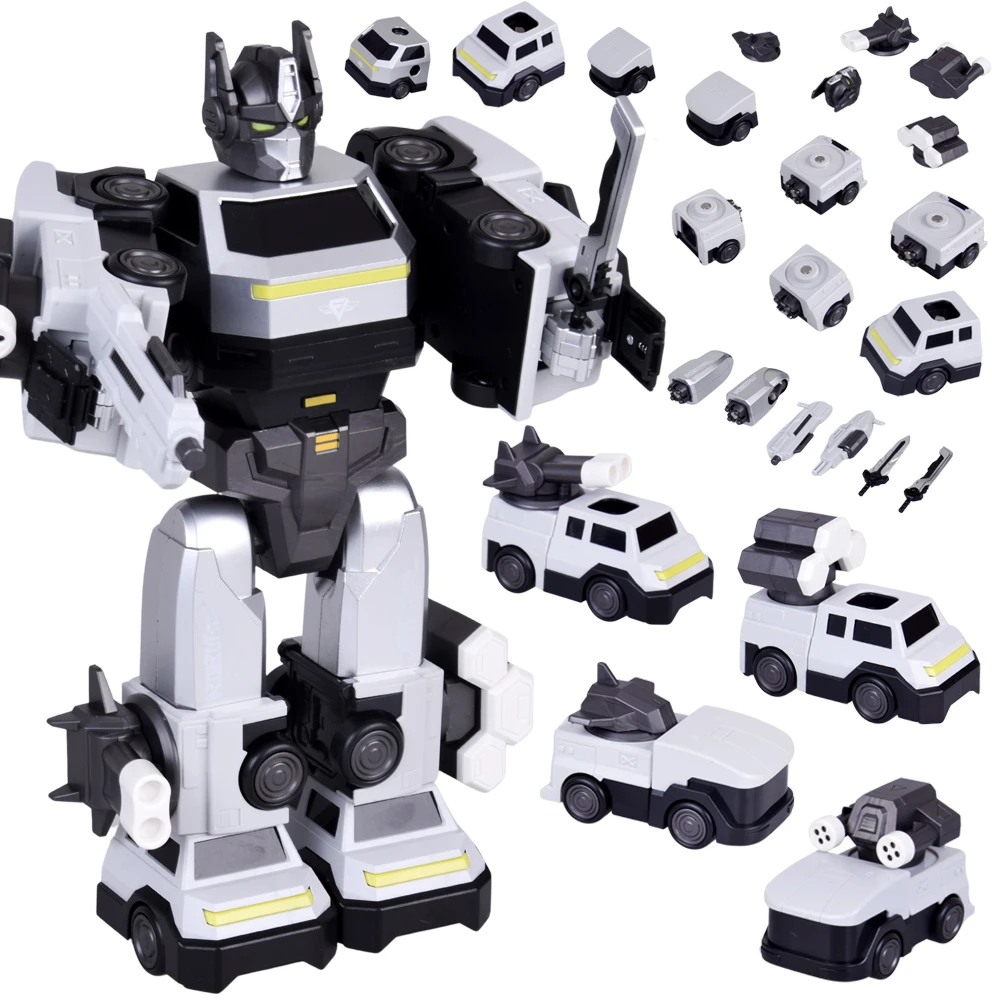 Jokomisiada Magnetinis transformerinis robotas žaislas – didelė veiksmo figūrėlė – priedai ZA6009