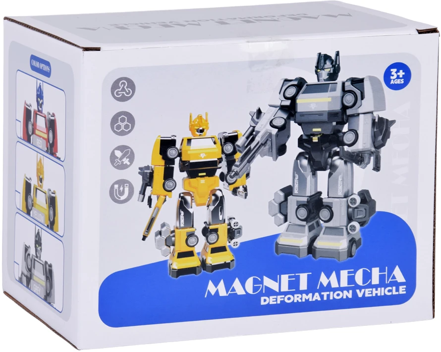 Jokomisiada Magnetinis transformerinis robotas žaislas – didelė veiksmo figūrėlė – priedai ZA6009