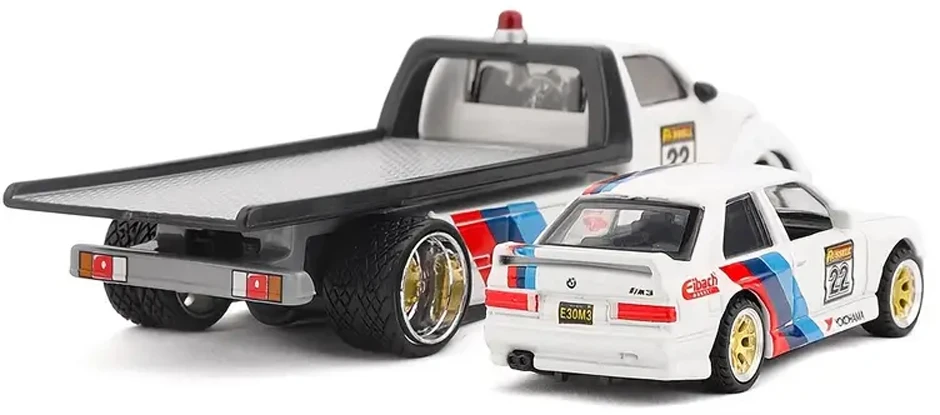 Jokomisiada Licencijuoti metaliniai automobiliai 1:64 „Maisto“ platforminis automobilis ir 1988 m. BMW M3