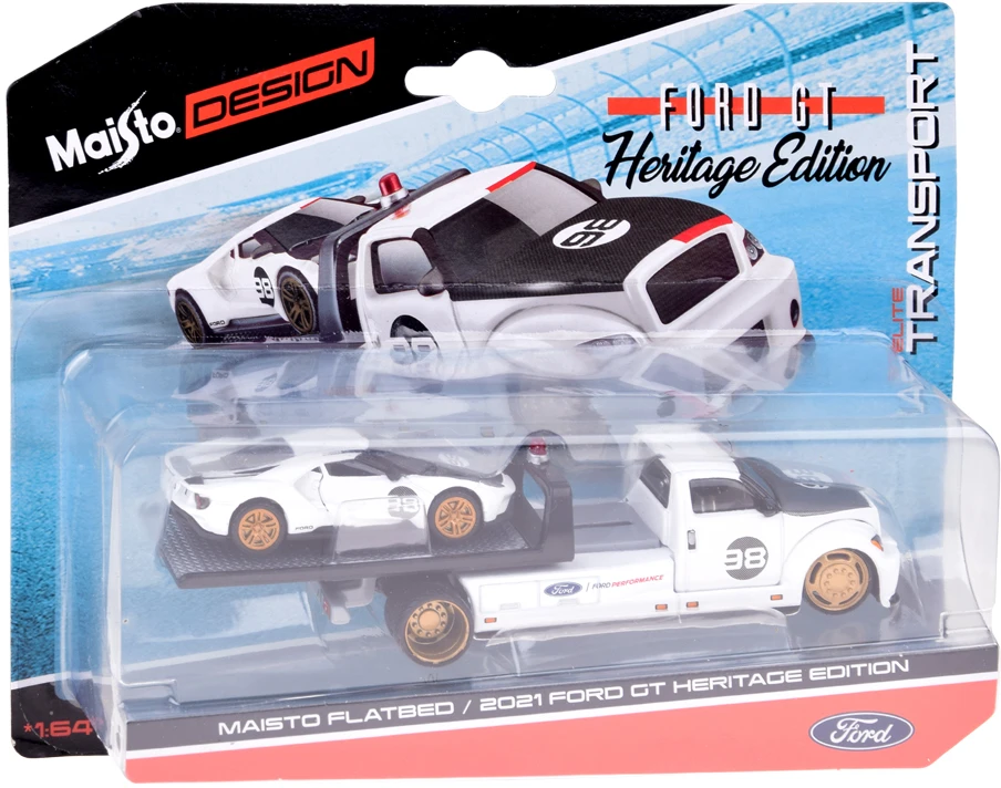 Jokomisiada Maisto metal car kit Flatbed Ford GT Heritage 2021 1:64 ZA5957