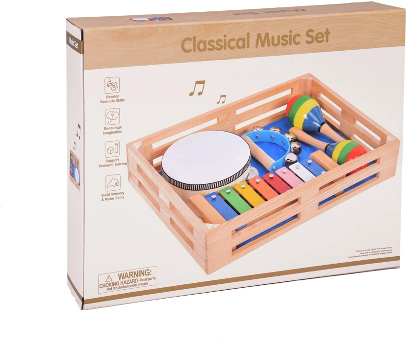 Jokomisiada Medinis instrumentų rinkinys 4in1 žaislas IN0134