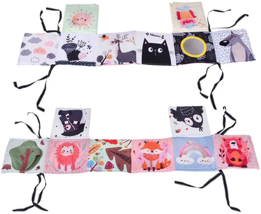 Jokomisiada edukacinis kūdikių žaidimų kilimėlis su arka + žaislai, kramtukas, kontrastinga knygelė ZA5827
