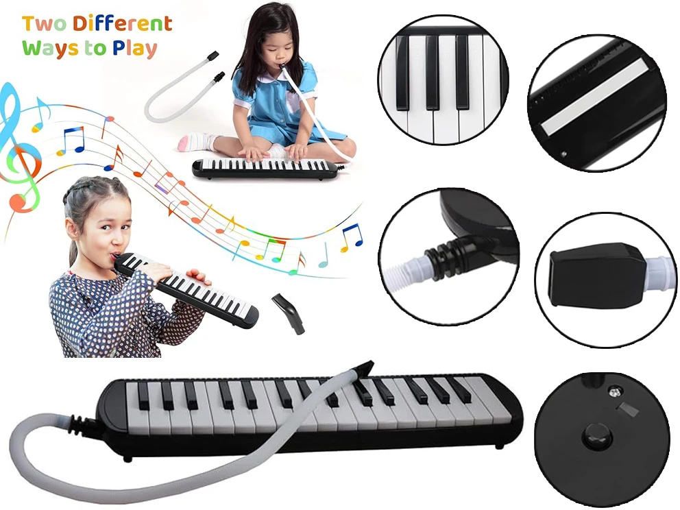 Jokomisiada Muzikos instrumentas Melodija Klaviatūros armonikos dėklas su dviem kandikliais IN0175