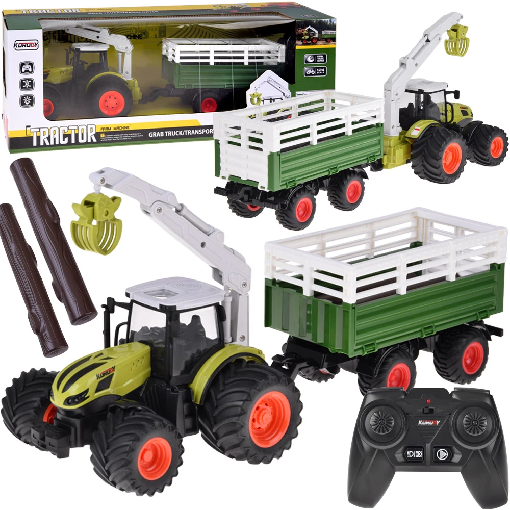 Jokomisiada Sterowany traktorius pilotui su riaumojančiu garsu ir dryžuotu bale RC0719