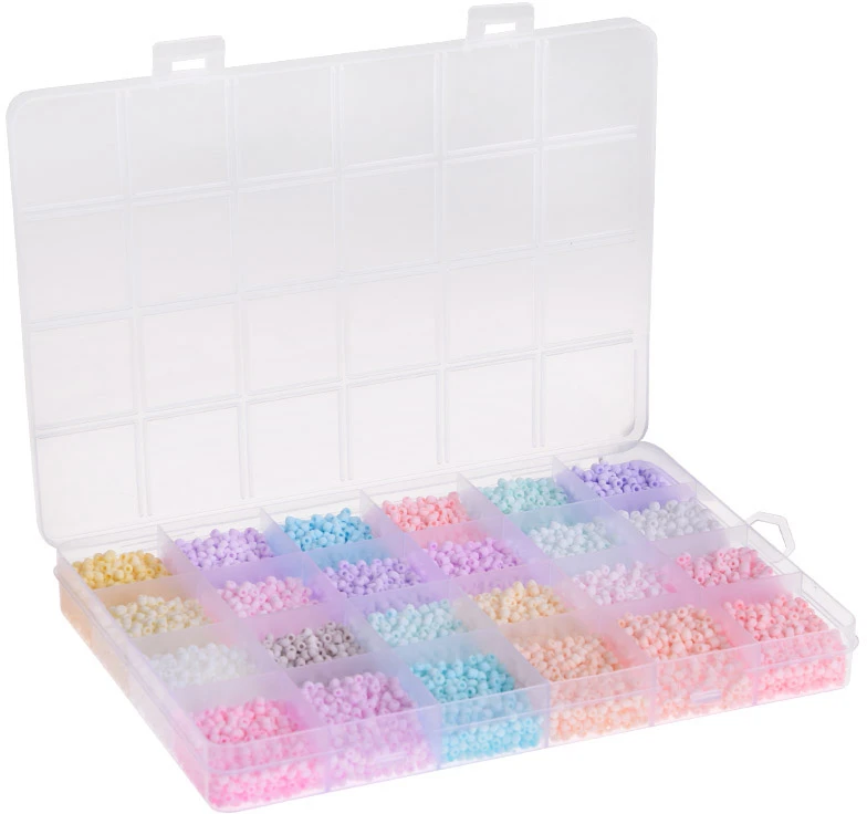 Jokomisiada Pastelinių Friendship Bracelet karoliukų rinkinys 24 spalvų ZA5336
