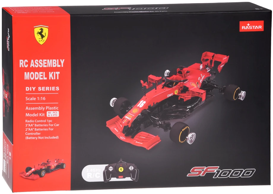 Jokomisiada Rastar Ferrari SF1000 1:16 nuotolinio valdymo modelio rinkinys