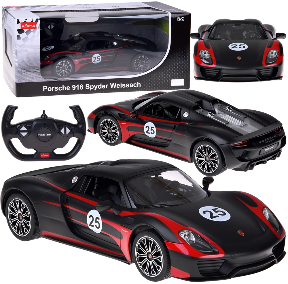 Jokomisiada Rastar nuotolinio valdymo automobilis Porsche 918 Spyder 1:14 nuotolinio valdymo pultas su šviesomis