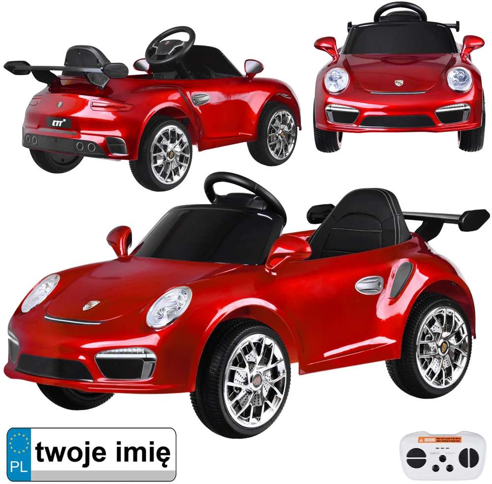 Akumuliatorinis automobilis vaikams Jokomisiada Porsche RUF CTR3 PA0327 | spalva: raudona
