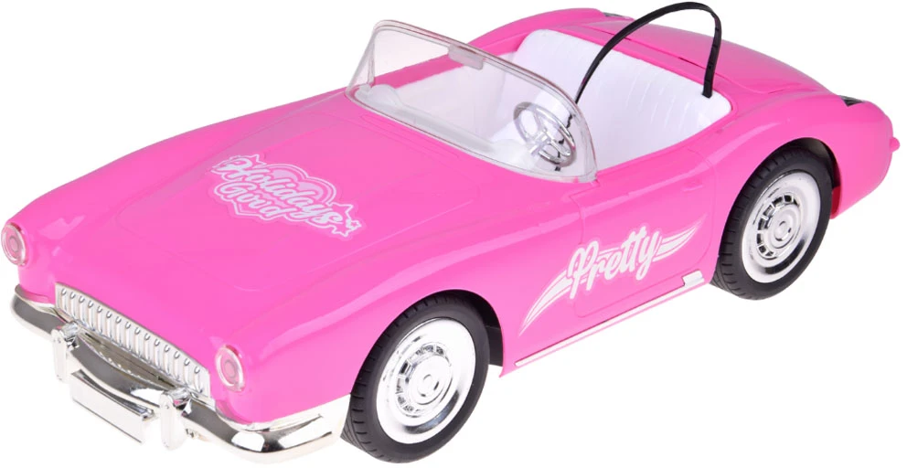 Jokomisiada Remote-Control Retro Cadillac Car + Elegant Doll in Fur RC0745
