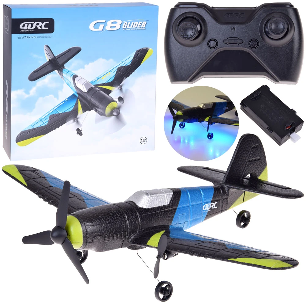 Jokomisiada AF730 G8 Glider – lengvas EPP putų nuotolinio valdymo lėktuvas su LED ir USB įkrovimu RC0723