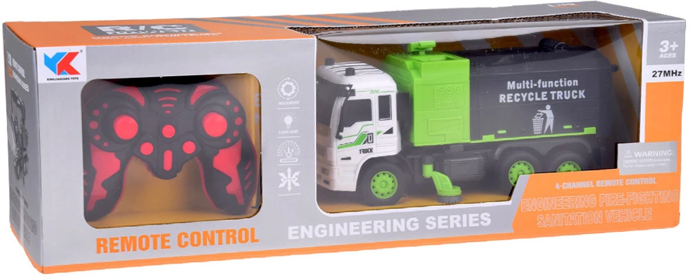 Jokomisiada Šiukšliavežė + šviesos nuotolinio valdymo automobilis RC0684