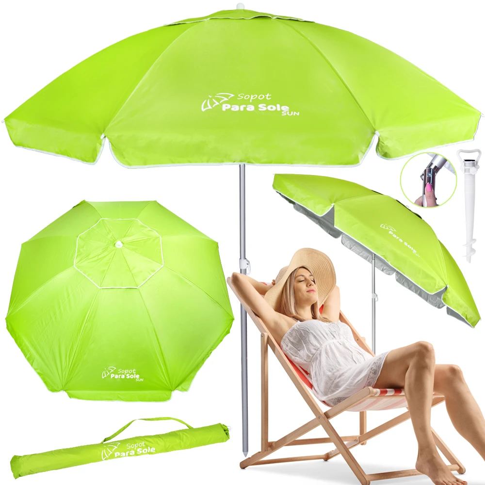 Jokomisiada Beach Garden Umbrella Sopot Para Sole Sun UPF 50+ 240cm ARMED SP0810