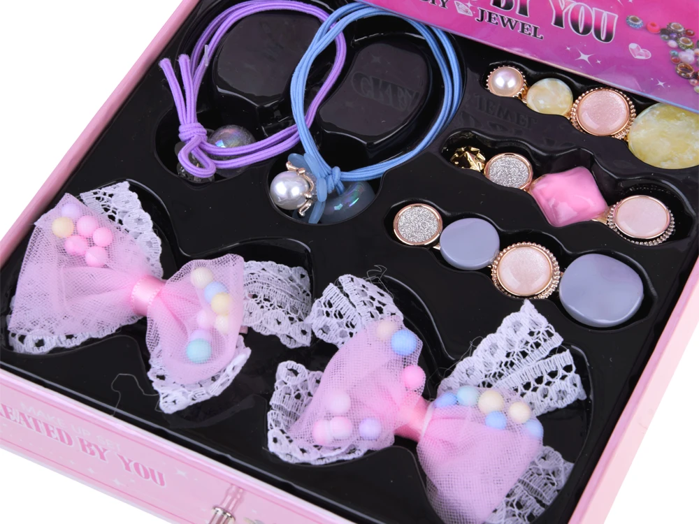Jokomisiada Foldable jewelry box beads DIY hair ornaments ZA5732