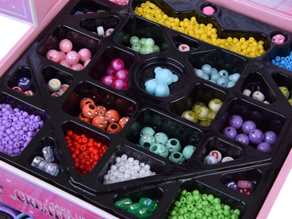 Jokomisiada Foldable jewelry box beads DIY hair ornaments ZA5732