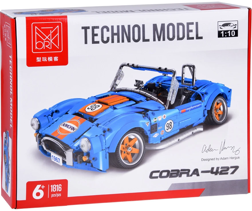Jokomisiada Techniniai blokai 1816 dalių sportinis automobilis Cobra-427 ZA5307