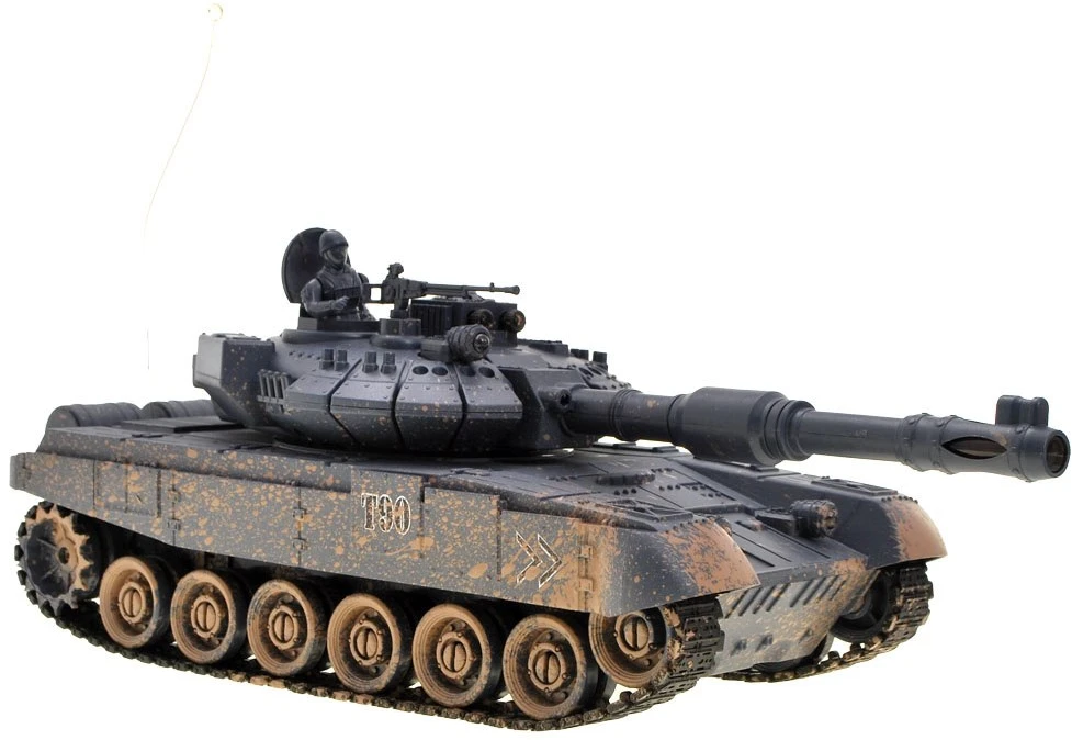 Jokomisiada kontroliuojamas TANK T90 šaudo važiuoja apšviestas RC0373