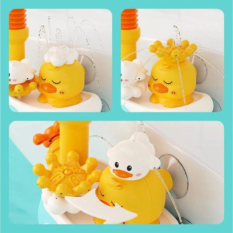 Jokomisiada Bath Shower Toy for Kids – Cute Flower & Duck ZA5928