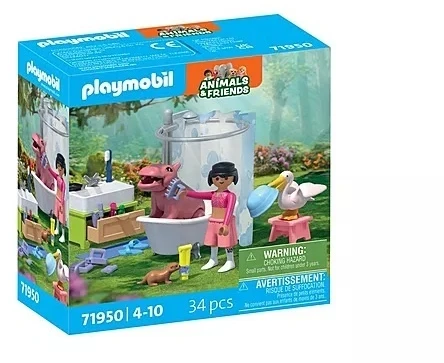 Konstruktorius Playmobil Animal Bathtime (71950)